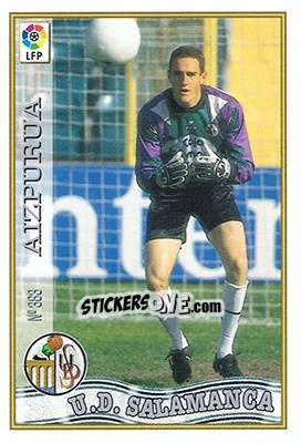 Cromo 383. AIZPURÚA - Las Fichas De La Liga 1997-1998 - Mundicromo