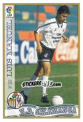 Sticker 386. LUIS MANUEL - Las Fichas De La Liga 1997-1998 - Mundicromo
