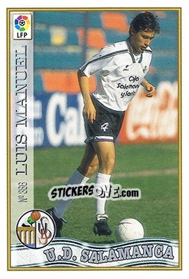 Sticker 386. LUIS MANUEL - Las Fichas De La Liga 1997-1998 n. 562 - Mundicromo