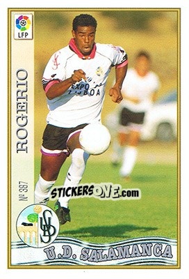 Cromo 387. ROGERIO - Las Fichas De La Liga 1997-1998 - Mundicromo