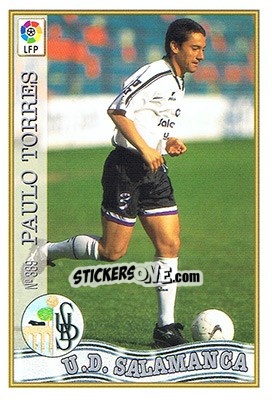 Sticker 389. PAULO TORRES - Las Fichas De La Liga 1997-1998 - Mundicromo