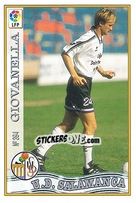 Figurina 394. GIOVANELLA - Las Fichas De La Liga 1997-1998 - Mundicromo