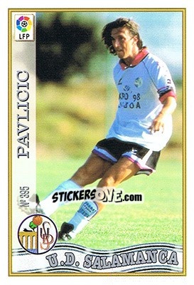 Cromo 395. PAVLICIC - Las Fichas De La Liga 1997-1998 - Mundicromo