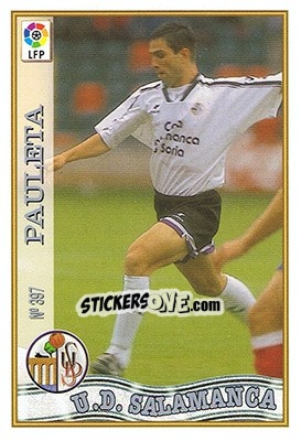 Sticker 397. PAULETA - Las Fichas De La Liga 1997-1998 - Mundicromo