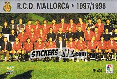 Figurina 401. PLANTILLA - Las Fichas De La Liga 1997-1998 - Mundicromo