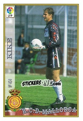 Cromo 404. KIKE - Las Fichas De La Liga 1997-1998 - Mundicromo
