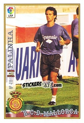 Sticker 411. U.H. PALINHA - Las Fichas De La Liga 1997-1998 - Mundicromo