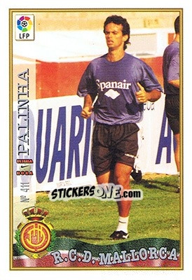 Sticker 411. U.H. PALINHA - Las Fichas De La Liga 1997-1998 n. 595 - Mundicromo
