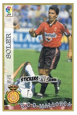 Cromo 413. SOLER - Las Fichas De La Liga 1997-1998 - Mundicromo