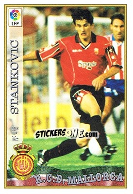 Sticker 415. STANKOVIC II - Las Fichas De La Liga 1997-1998 - Mundicromo