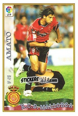 Cromo 418. AMATO - Las Fichas De La Liga 1997-1998 n. 604 - Mundicromo