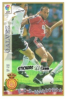 Sticker 419. GÁLVEZ - Las Fichas De La Liga 1997-1998 - Mundicromo