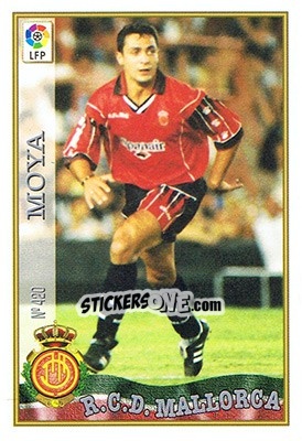 Sticker 420. MOYA - Las Fichas De La Liga 1997-1998 - Mundicromo