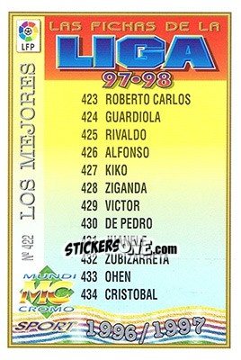 Sticker 422. ÍNDICE LOS MEJORES