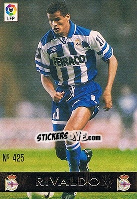 Sticker 425. RIVALDO - Las Fichas De La Liga 1997-1998 - Mundicromo