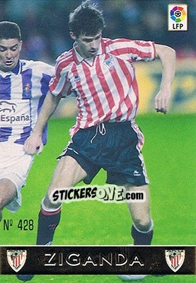 Sticker 428. ZIGANDA - Las Fichas De La Liga 1997-1998 - Mundicromo