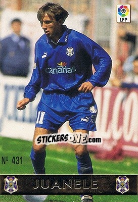 Cromo 431. JUANELE - Las Fichas De La Liga 1997-1998 - Mundicromo