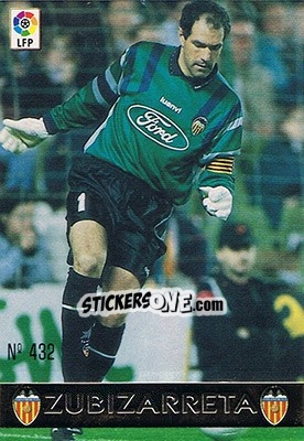 Sticker 432. ZUBIZARRETA - Las Fichas De La Liga 1997-1998 - Mundicromo