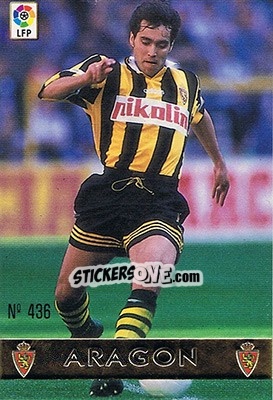 Cromo 436. ARAGóN - Las Fichas De La Liga 1997-1998 - Mundicromo