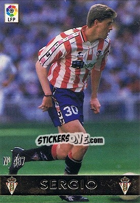 Sticker 437. SERGIO - Las Fichas De La Liga 1997-1998 - Mundicromo