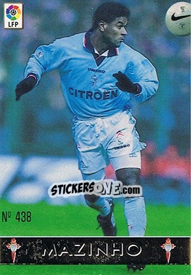 Sticker 438. MAZINHO - Las Fichas De La Liga 1997-1998 n. 628 - Mundicromo