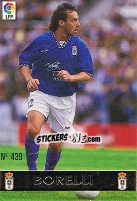 Cromo 439. BORELLI - Las Fichas De La Liga 1997-1998 - Mundicromo