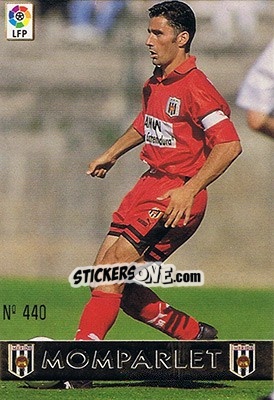 Sticker 440. MOMPARLET - Las Fichas De La Liga 1997-1998 - Mundicromo