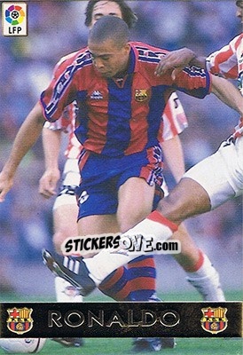 Sticker 444. RONALDO - Las Fichas De La Liga 1997-1998 - Mundicromo