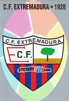 Sticker 447. C.F. EXTREMADURA - Las Fichas De La Liga 1997-1998 n. 637 - Mundicromo