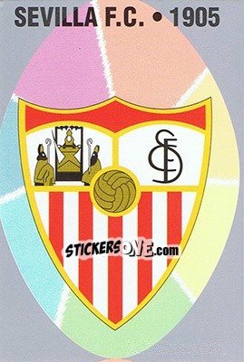 Sticker 448. SEVILLA F.C. - Las Fichas De La Liga 1997-1998 - Mundicromo