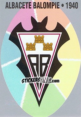 Sticker 451. Albacete B. - Las Fichas De La Liga 1997-1998 - Mundicromo
