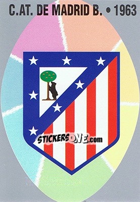 Sticker 459. Atlético Madrid B - Las Fichas De La Liga 1997-1998 - Mundicromo