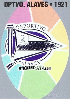 Sticker 460. DPTVO. ALAVéS - Las Fichas De La Liga 1997-1998 - Mundicromo