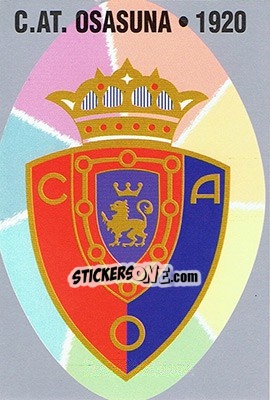 Sticker 463. C.AT. OSASUNA - Las Fichas De La Liga 1997-1998 n. 653 - Mundicromo