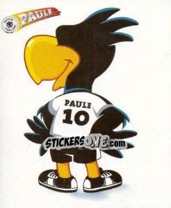 Sticker DFB Maskottochen Paule hinten - Deutsches Nationalteam 2006 - Panini