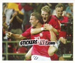 Cromo Bastian Schweinsteiger / Lukas Podolski - Deutsches Nationalteam 2006 - Panini