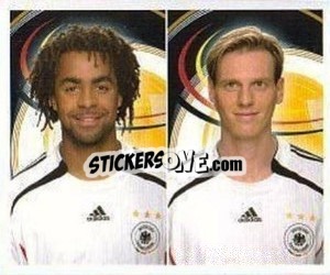 Sticker Patrick Owomoyela / Tim Borowski - Deutsches Nationalteam 2006 - Panini