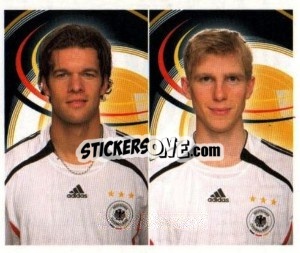 Sticker Michael Ballack / Per Mertesacker - Deutsches Nationalteam 2006 n. 187 - Panini