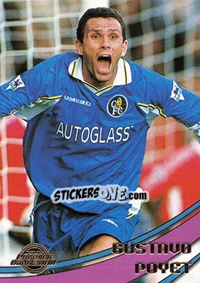 Sticker Gustavo Poyet - Premier Gold 1999-2000 n. 22 - Merlin