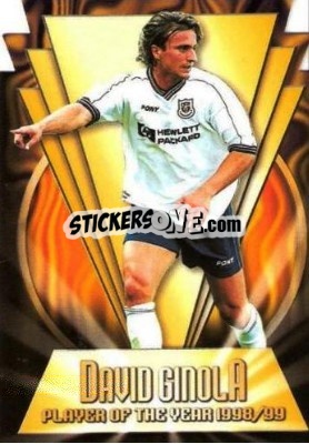 Sticker David Ginola - Premier Gold 1999-2000 n. C1 - Merlin