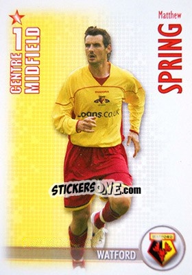 Sticker Matthew Spring - Shoot Out Premier League 2006-2007 - Magicboxint