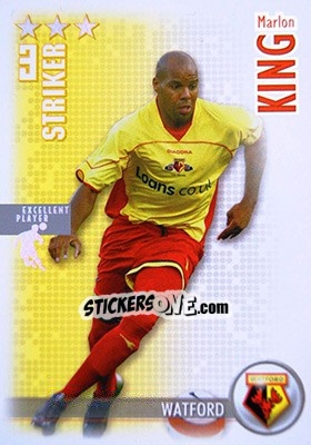 Sticker Marlon King - Shoot Out Premier League 2006-2007 - Magicboxint