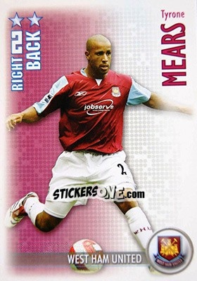 Sticker Tyrone Mears - Shoot Out Premier League 2006-2007 - Magicboxint