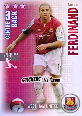 Sticker Anton Ferdinand - Shoot Out Premier League 2006-2007 - Magicboxint