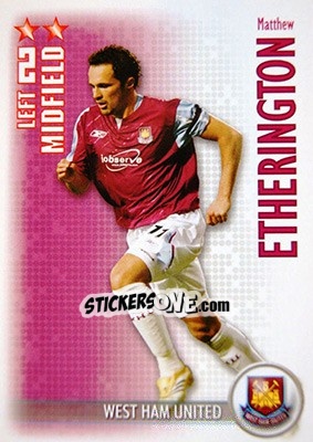 Sticker Matthew Etherington - Shoot Out Premier League 2006-2007 n. 332 - Magicboxint