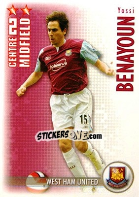 Sticker Yossi Benayoun - Shoot Out Premier League 2006-2007 - Magicboxint