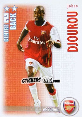 Sticker Johan Djourou - Shoot Out Premier League 2006-2007 - Magicboxint