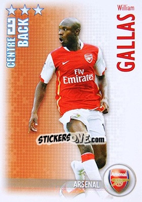 Sticker William Gallas - Shoot Out Premier League 2006-2007 n. 5 - Magicboxint