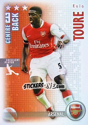 Sticker Kolo Toure - Shoot Out Premier League 2006-2007 n. 6 - Magicboxint