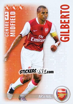 Sticker Gilberto Silva - Shoot Out Premier League 2006-2007 n. 9 - Magicboxint